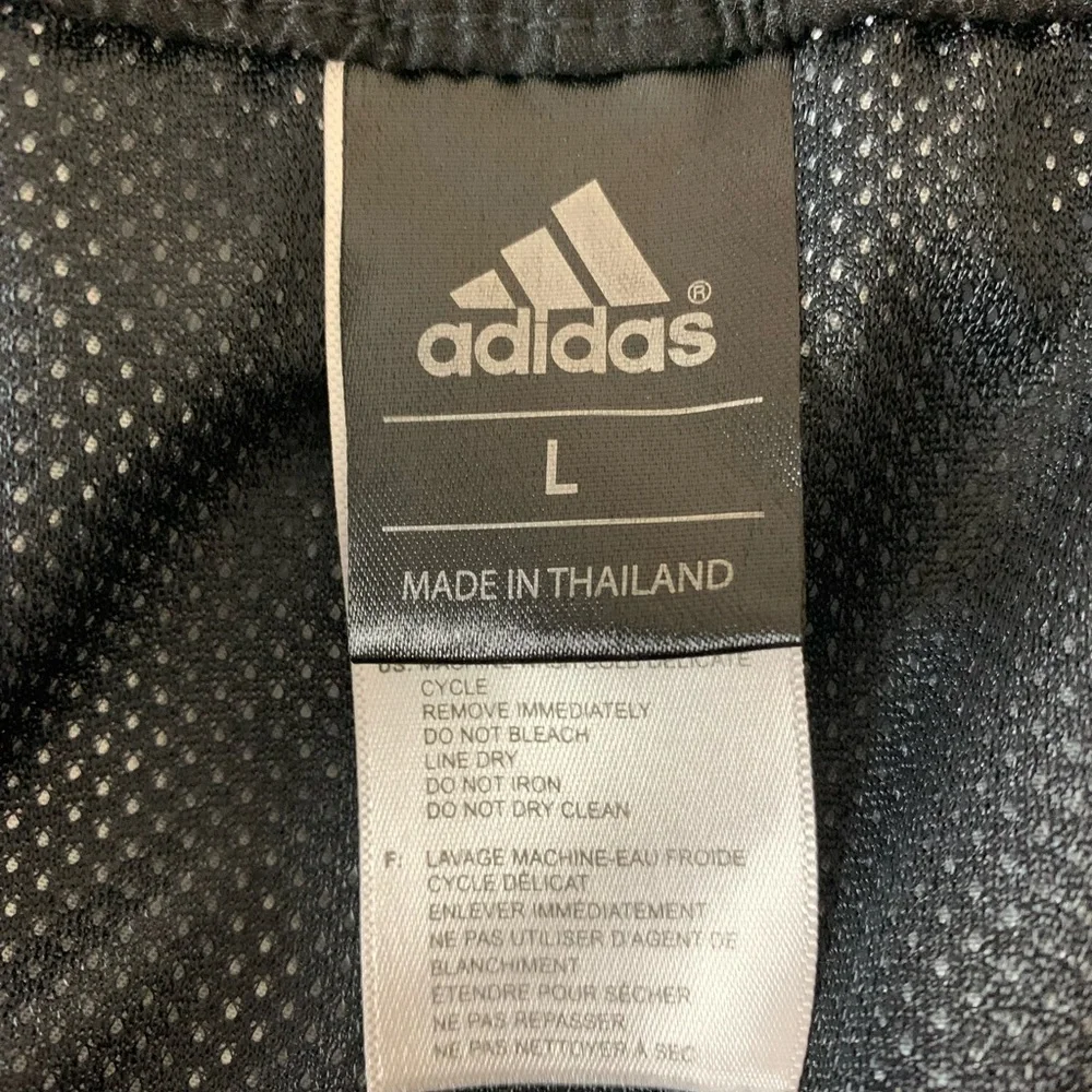 Adidas Black Hibiscus Allover Print Swimwear Shorts/Trunks Large - Picture 7 of 9